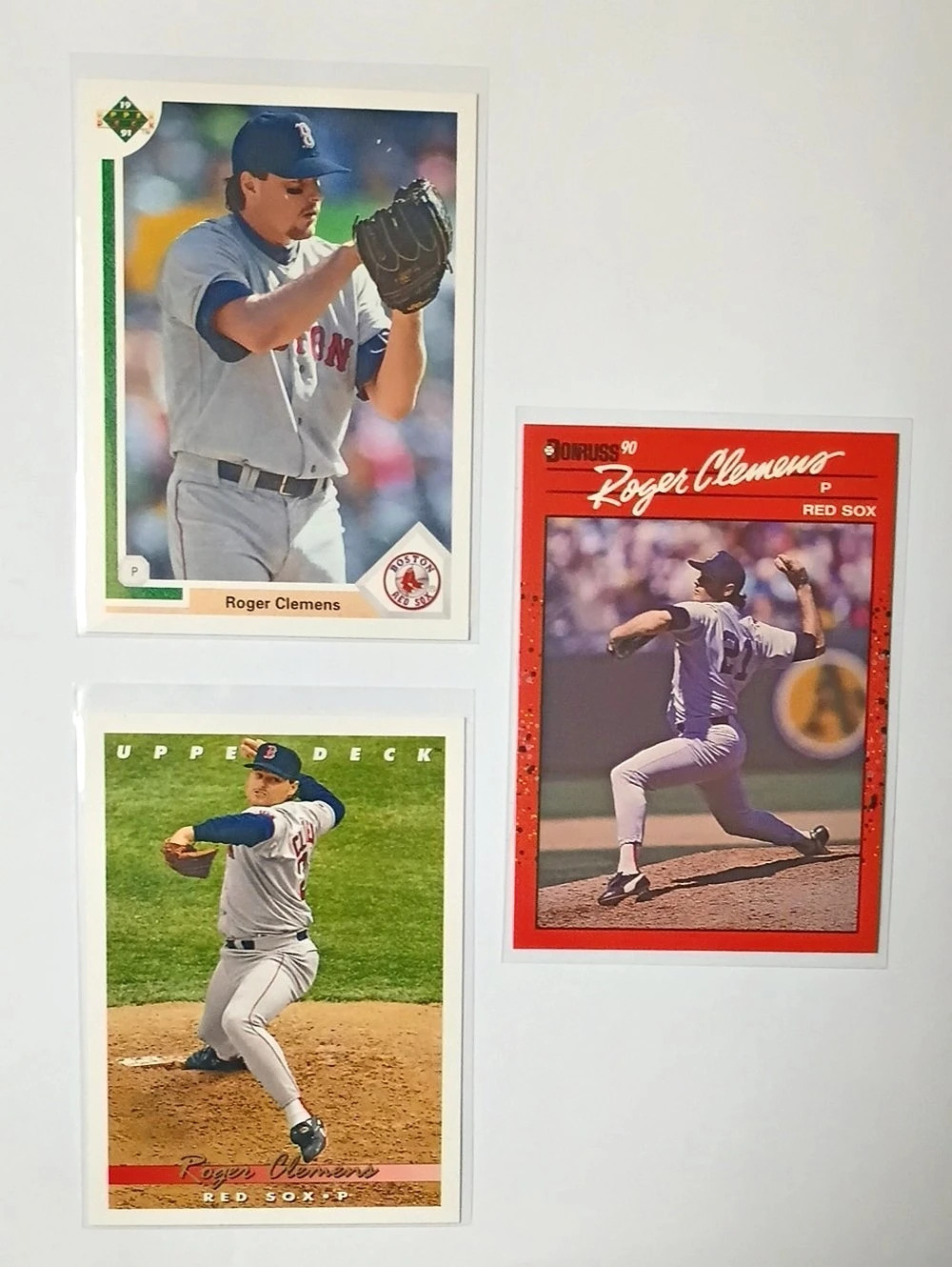 Upper Deck Roger Clemens 1991 Upper Deck Baseball Card #655 Baseball Card Lot, 4